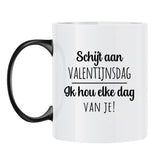 Keramieken koppel-mok Elke Dag met persoonlijke sublimatie opdruk voor twee namen – Motiv 8