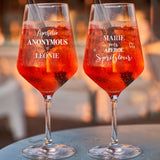 Gepersonaliseerd aperolglas met heldere print en zomerse design, 450 ml inhoud – Motiv 4