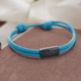 Vrienden – Gepersonaliseerde armband, gegraveerd met initialen en een symbool voor vrienden en partners