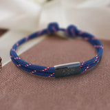 Vrienden – Gepersonaliseerde armband, gegraveerd met initialen en een symbool voor vrienden en partners
