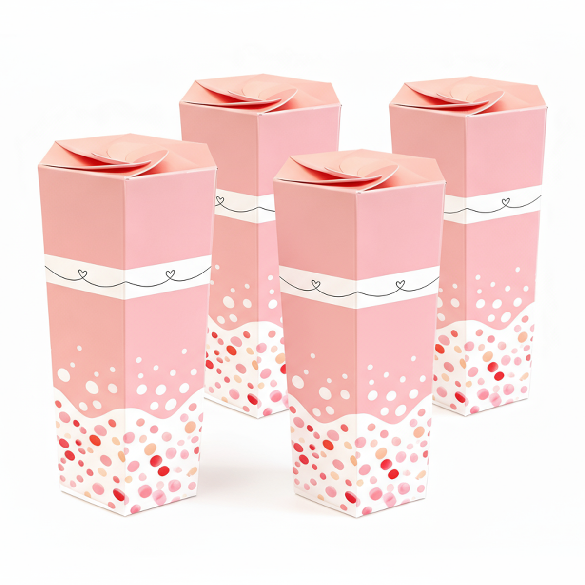 4 Geschenkdozen - Glas