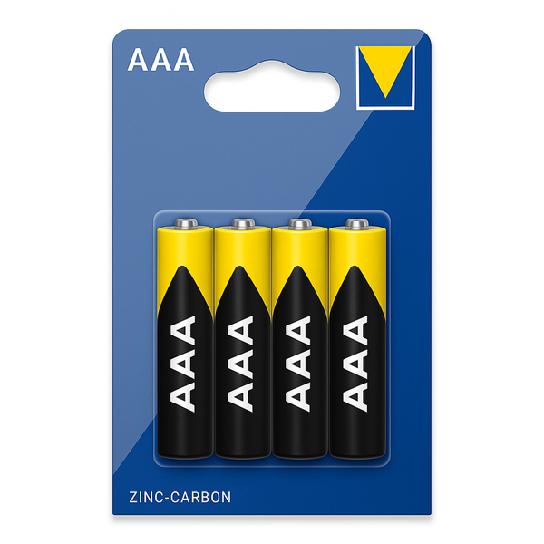 Set van 4 AAA batterijen