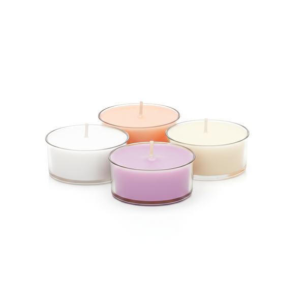 Set van 4 theelichtjes met geur