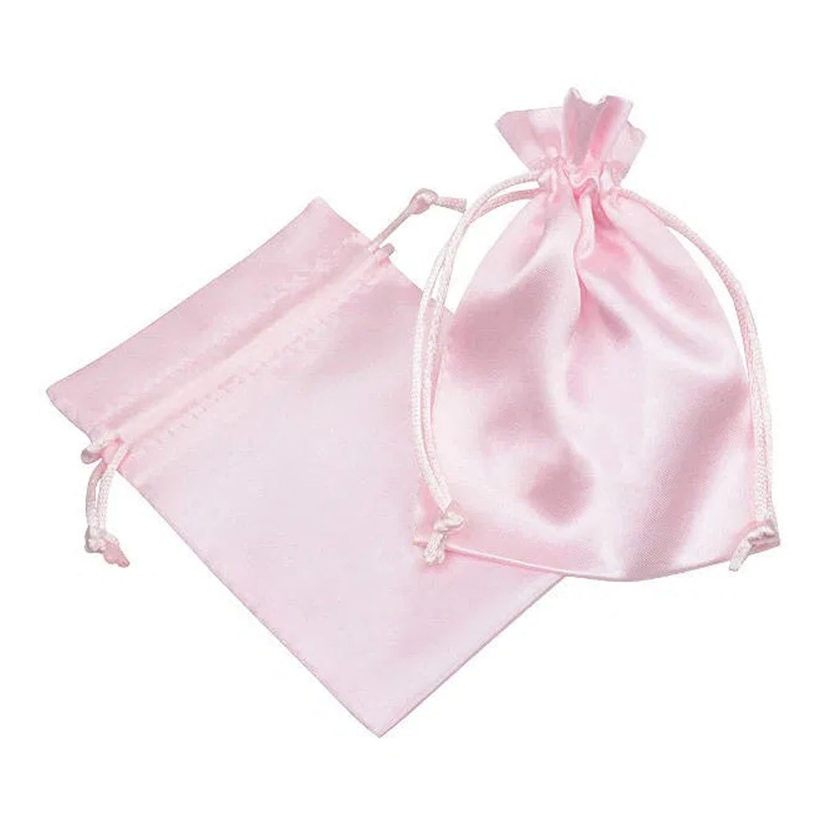 Satijnen geschenktas roze